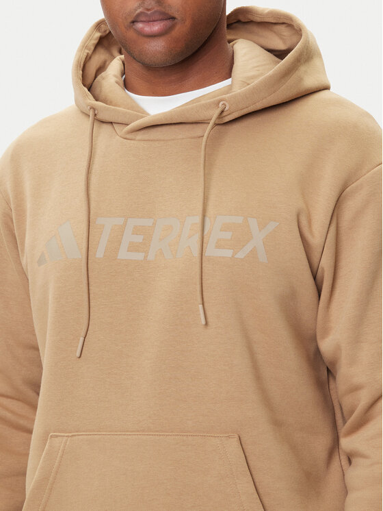adidas adidas Majica dugih rukava Terrex Multi Large Logo JM2821 Bež Regular Fit