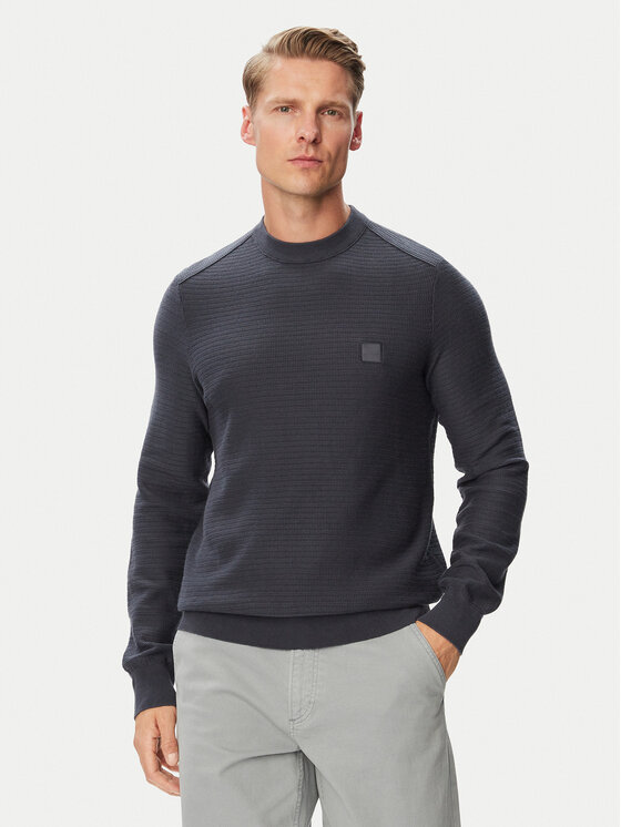BOSS BOSS Sweter Arion 50527584 Granatowy Regular Fit