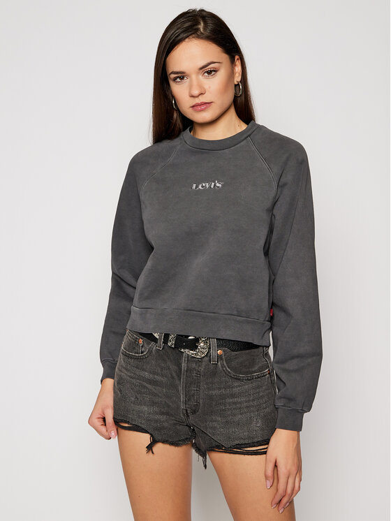 Felpa Vintage Raglan 18722-0004 Grigio Regular Fit...