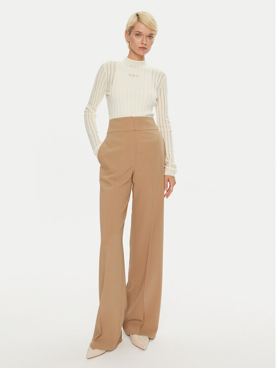 BOSS Boss Garbó Fatirami 50523736 Ekru Slim Fit