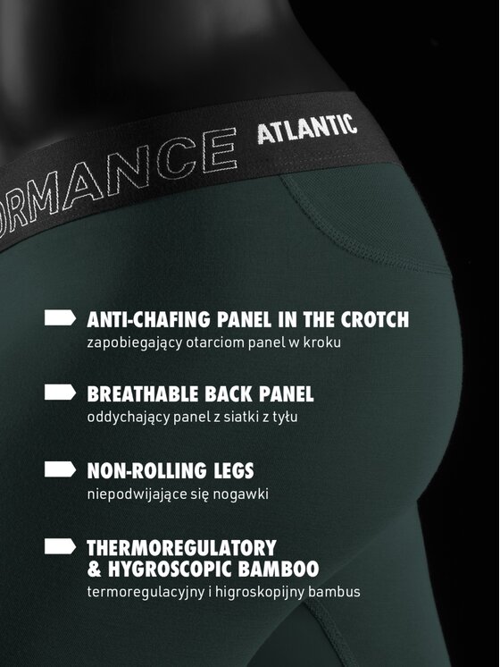 Atlantic Atlantic Bokserki Long Leg Performance Szary