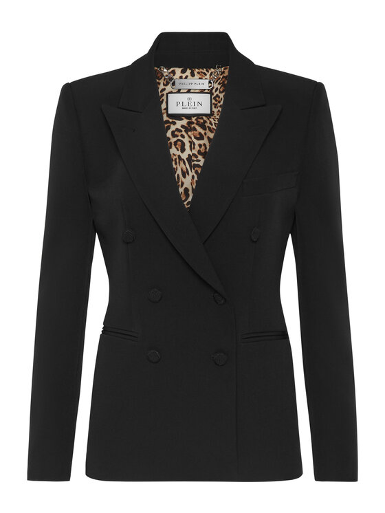 PHILIPP PLEIN PHILIPP PLEIN Marynarka 6513 Czarny Loose Fit