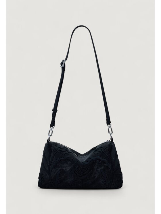 Desigual Desigual Τσάντα BAG_ROMEO_FLORAL TOTAL BL Μαύρο