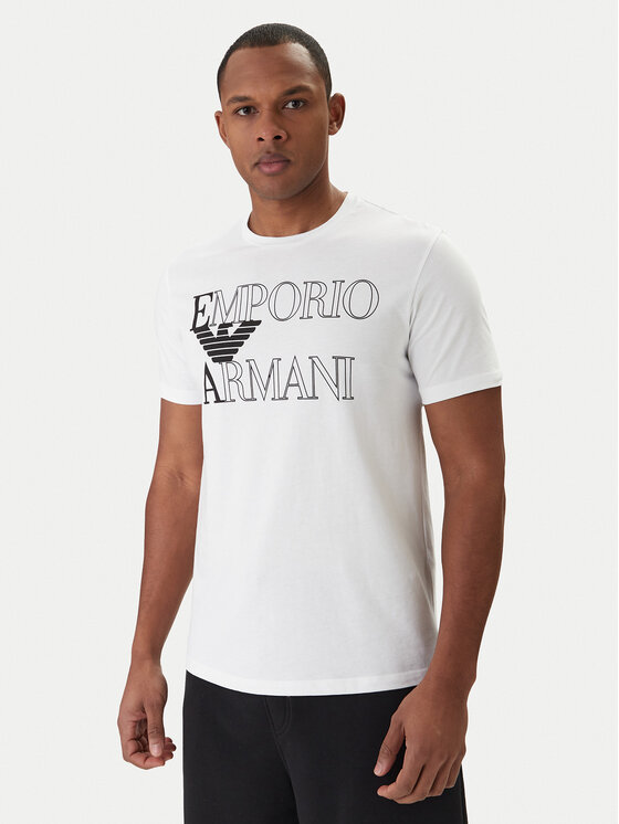 Emporio Armani Emporio Armani T-shirt EM000574 AF20434 U0002 Bijela Regular Fit