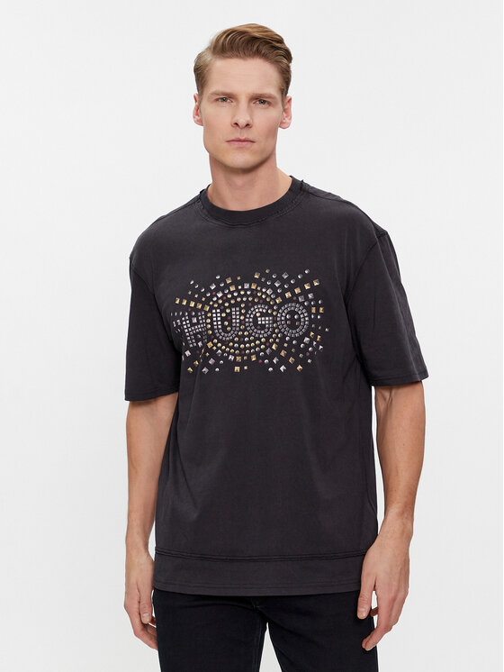 T-Shirt HUGO, Velikost:S, Barva: Černá, Dunic 50504534