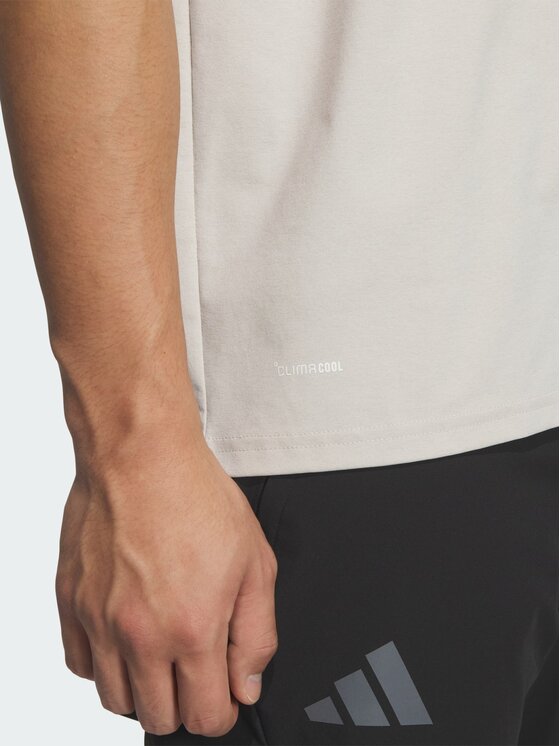 adidas adidas Koszulka techniczna Xploric Climacool Graphic Beżowy Loose Fit