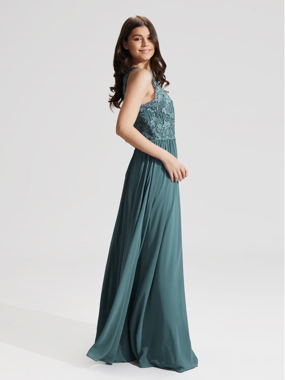Hey Kyla Hey Kyla Večernja haljina 5AG046HK Zelena Regular Fit