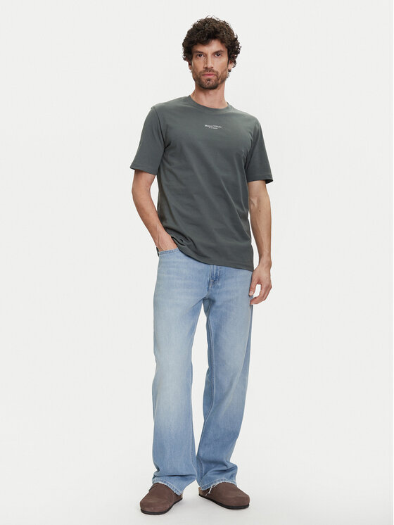 Marc O'Polo Marc O'Polo T-krekls B21 2012 51382 Zaļš Regular Fit