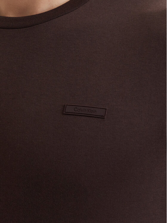 Calvin Klein Calvin Klein T-Shirt LV04LG222G Dunkelbraun Slim Fit