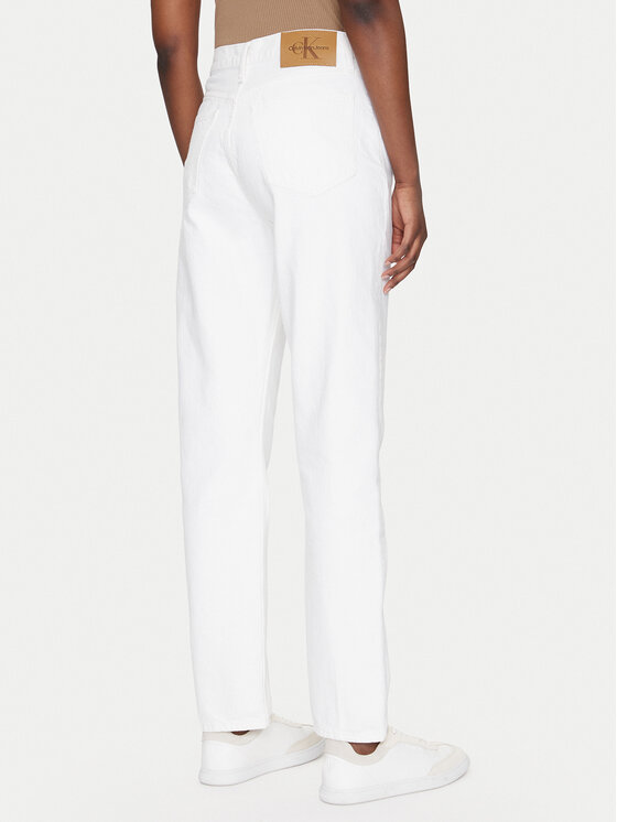 Calvin Klein Jeans Calvin Klein Jeans Jeansy Authentic J20J225136 Bílá Straight Fit