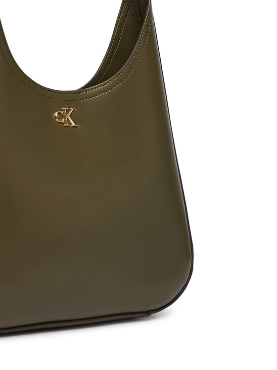 Calvin Klein Calvin Klein Τσάντα Ck Medium Shoulder Bag LV04F3522G Σκούρο πράσινο