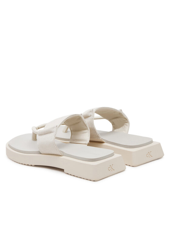 Calvin Klein Jeans Calvin Klein Jeans Varbavahesandaalid Sq Low Wedge Sandal Rope YW0YW01717 Beež