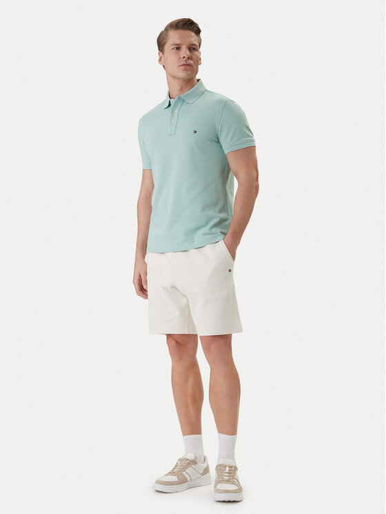 Tommy Hilfiger Tommy Hilfiger Šortky z materiálu Essential MW0MW37240 Écru Regular Fit