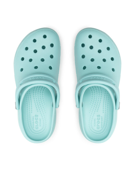 Crocs Crocs Pantoletten Classic Platform Clog 206750 Grün