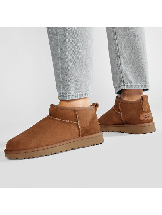 Ugg Bottes de neige W Classic Ultra Mini 1116109 Marron