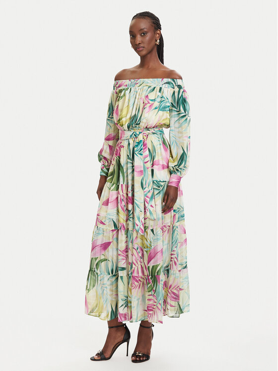 Guess Rochie de vară W5GT16 WH9Z2 Colorat Regular Fit