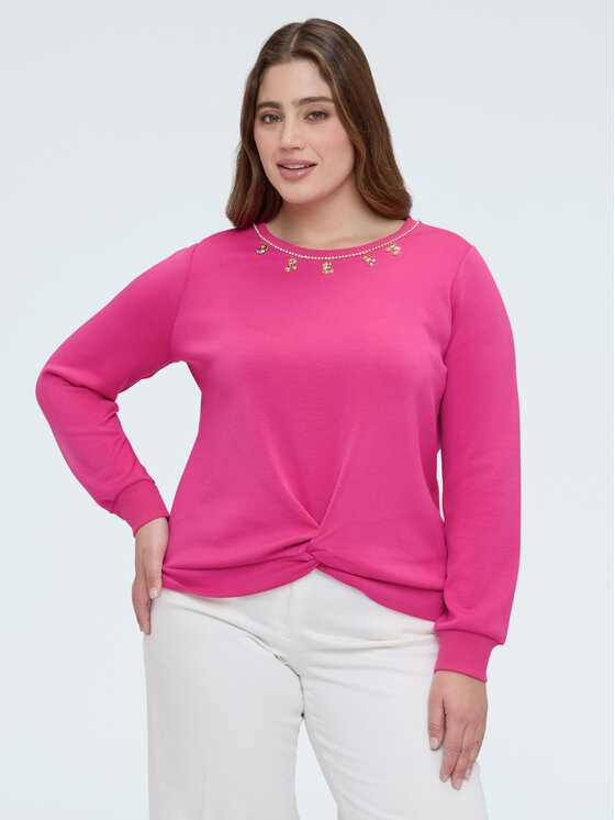 Fiorella Rubino Fiorella Rubino Felpa G840L008934N019 Rosa Boxy Fit