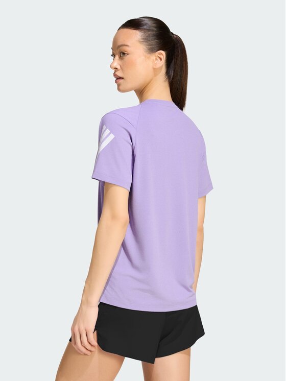 adidas adidas Koszulka techniczna 158728 Fioletowy Regular Fit