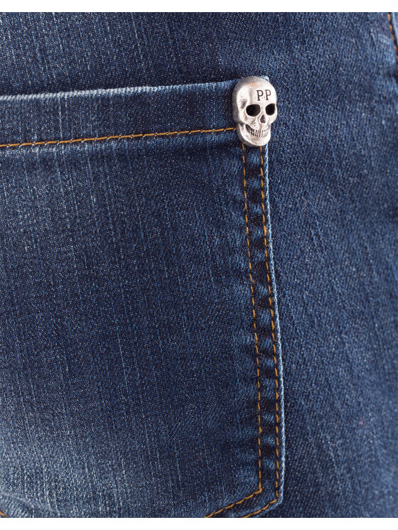 PHILIPP PLEIN PHILIPP PLEIN Džínsy 30764 Modrá Straight Fit