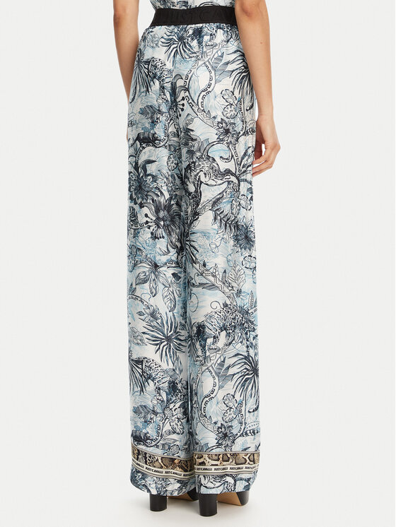 Just Cavalli Just Cavalli Szövet nadrág 78PAA120 Kék Loose Fit