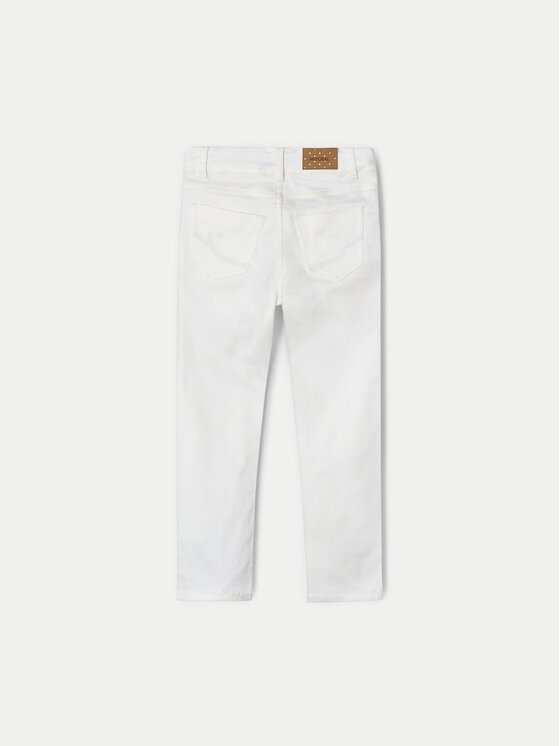 Mayoral Mayoral Pantaloni di tessuto 3553 Écru Regular Fit