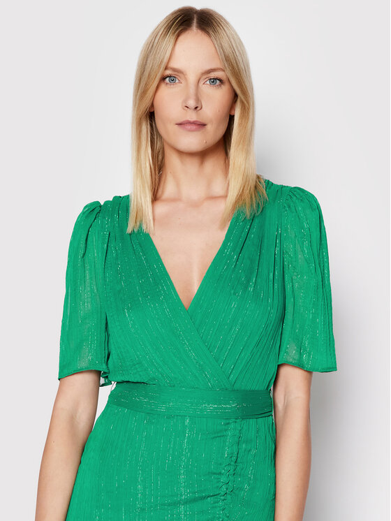 DKNY DKNY Koktejlové šaty DD1JA150 Zelená Regular Fit