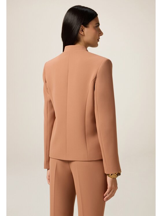 Oltre Oltre Giacca di transizione Q799R004595N027 Marrone A-Line Fit