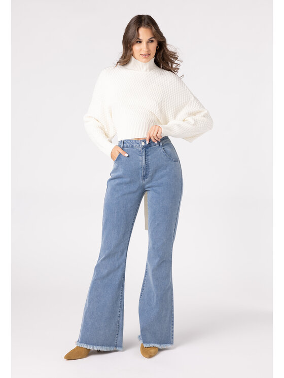 LAURELLA LAURELLA Sveter LAURELLA 3VA011801 Modrá Regular Fit