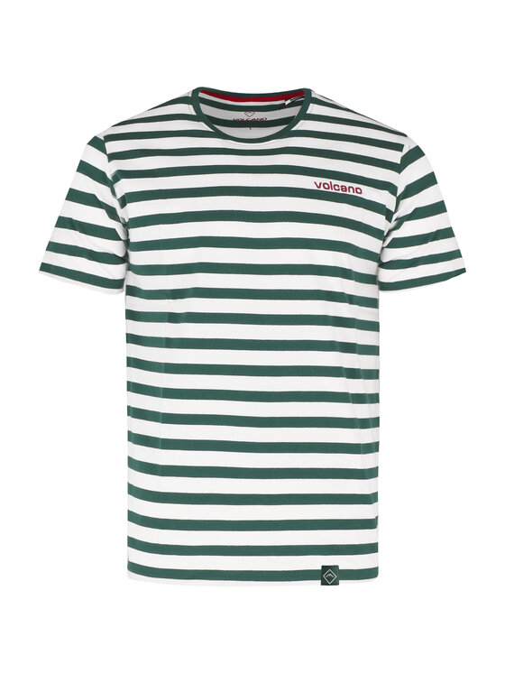 Volcano Volcano T-Shirt T-AIR Zielony Regular Fit