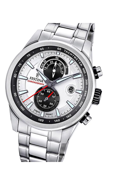 Festina Festina Zegarek F20694-1 Srebrny