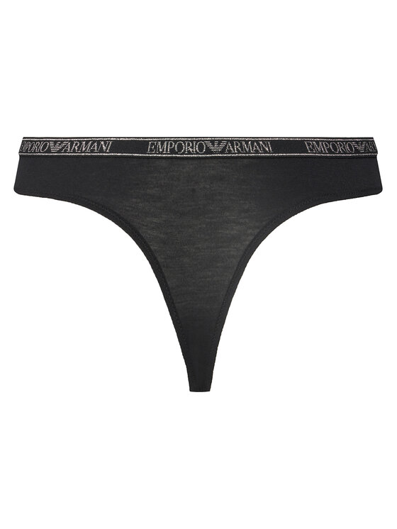Emporio Armani Underwear Emporio Armani Underwear Σετ 2 τεμάχια στρίνγκ EW000402 AF10889 MC005 Μαύρο