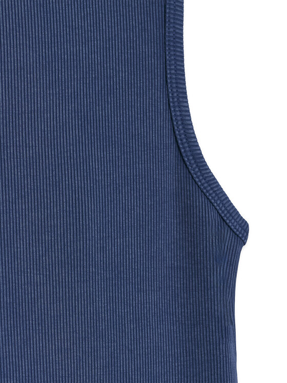 4F 4F Sukienka dzianinowa SS MIDSHOP TEXTILE Granatowy Slim Fit