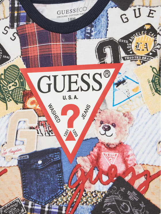 Guess Guess Bluzka N5YI09 K8HM4 Kolorowy Regular Fit