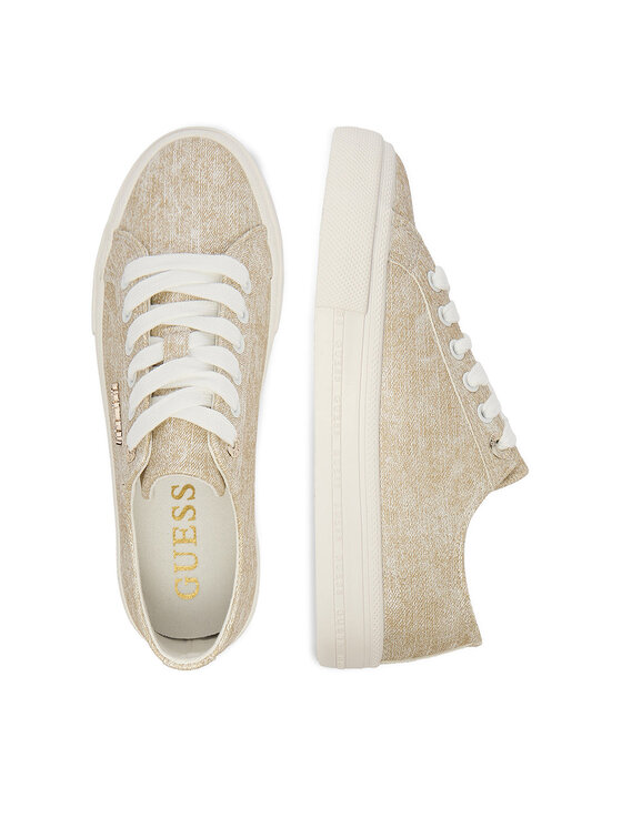 Guess Guess Tenisówki CEO-GG-02-SS2026 Złoty