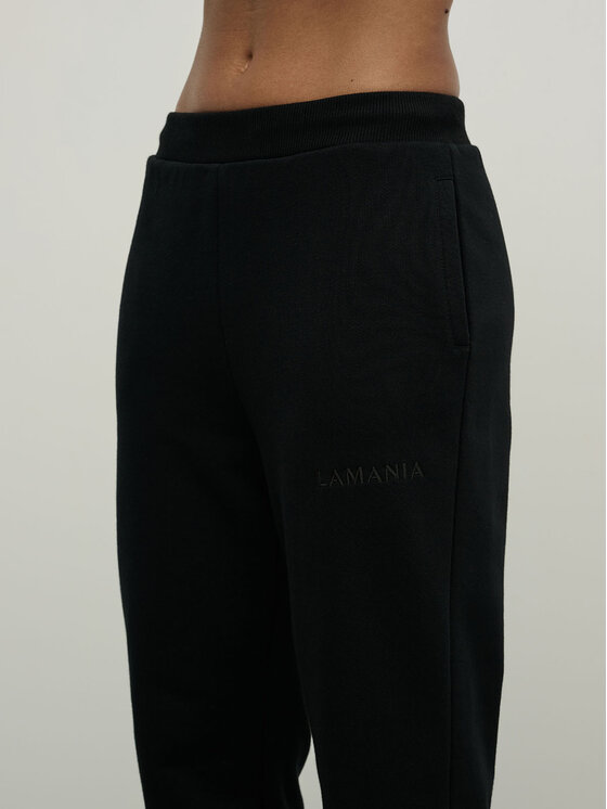 La Mania La Mania Pantaloni da tuta DOWN Nero Classic Fit