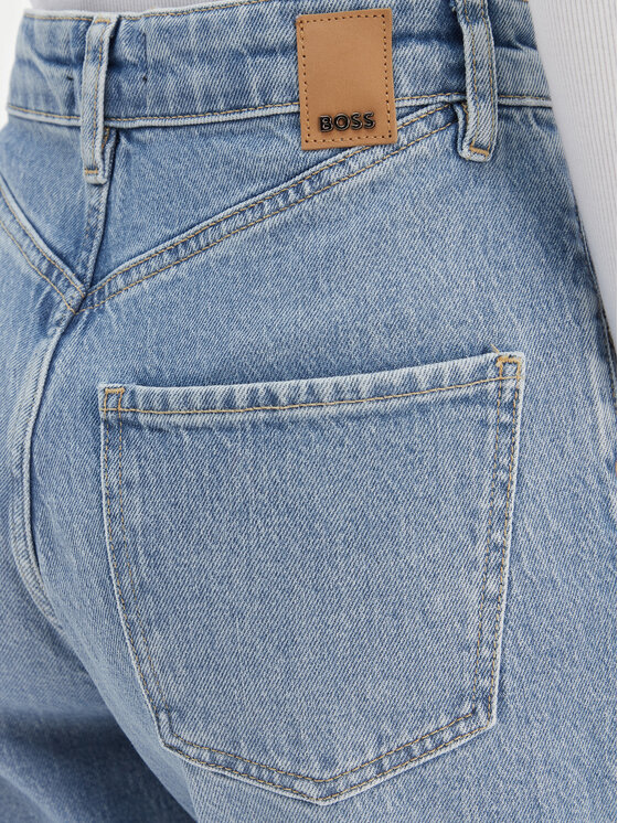 BOSS BOSS Jeans hlače Lyris 50552438 Modra Straight Leg
