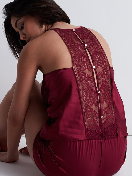 Aubade Aubade Maglietta del pigiama 2S38 Rosso Regular Fit