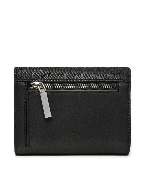Calvin Klein Calvin Klein Малък дамски портфейл Ck Daily Medium Trifold_Mono K60K612841 Черен