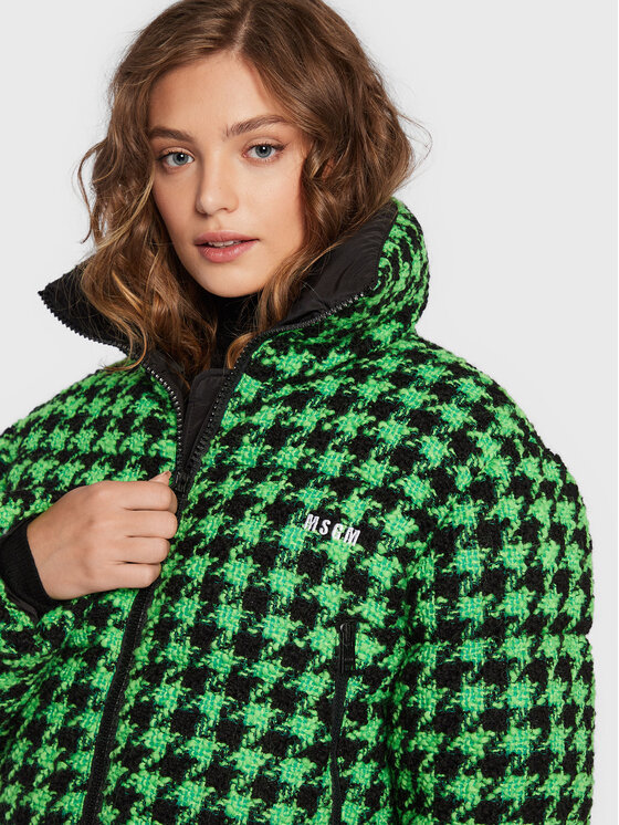 MSGM MSGM Pehelykabát 3341MDH27X 227607 Zöld Regular Fit