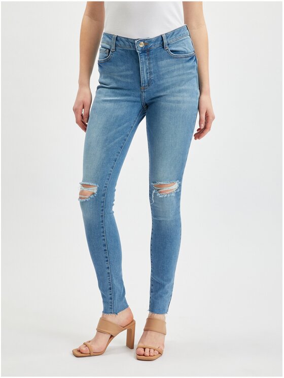 Orsay Orsay Jeansy 311873547000__38 Niebieski Skinny Fit