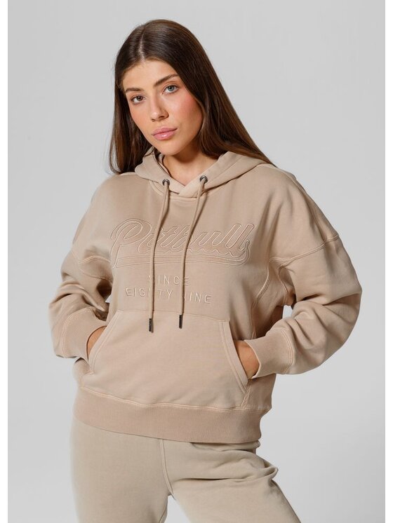 PITBULL PITBULL Bluza Bluza damska z kapturem Washed Manzanita II XS/S Beżowy Regular Fit