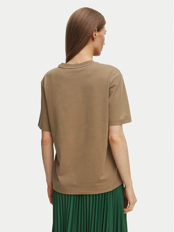 Lacoste Lacoste T-Shirt TF7215 Brązowy jasny Regular Fit