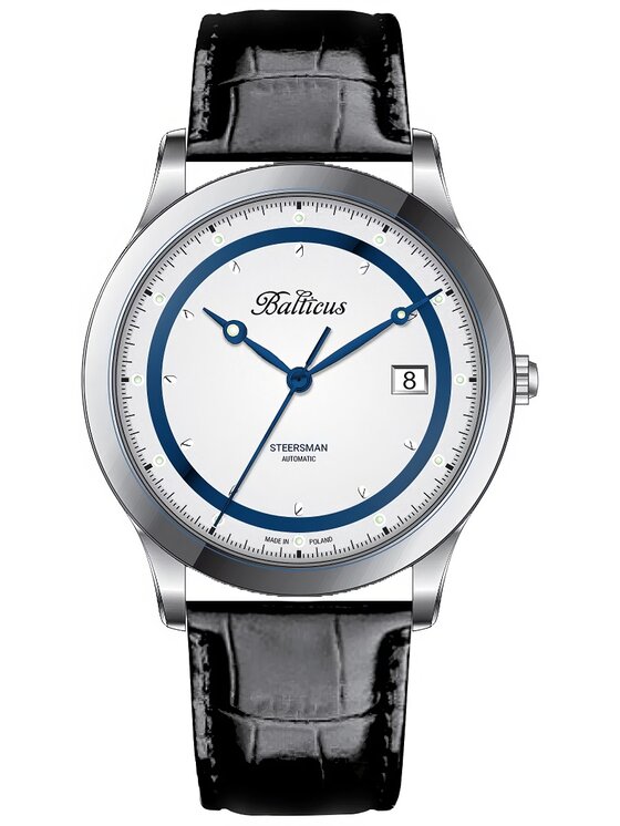 Zegarek Balticus, Srebrny, BALTICUS BLT-BALSTSWBLU