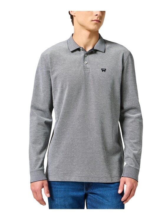 Wrangler Wrangler Polo 112357204 Czarny Regular Fit