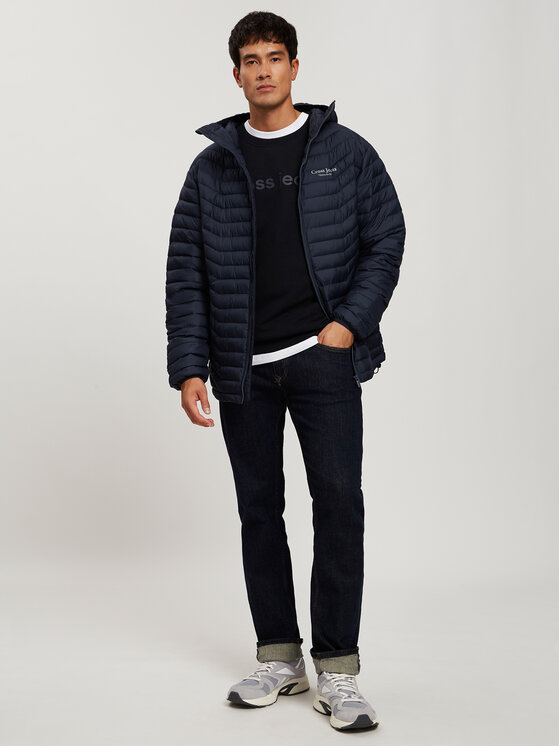 Cross Jeans Cross Jeans Kurtka przejściowa 40287-001 Granatowy Regular Fit