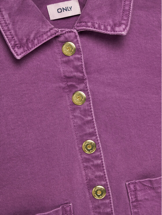 Kids ONLY Kids ONLY Τζιν μπουφάν Jasje 15339604 Μωβ Regular Fit