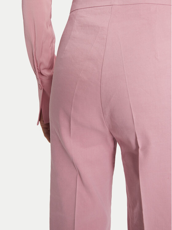 PINKO PINKO Kalhoty z materiálu 100054 A0IM Růžová Regular Fit