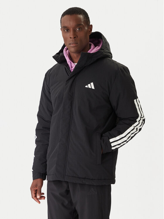 adidas adidas Zimní bunda Climawarm 3-Stripes JY8303 Černá Regular Fit