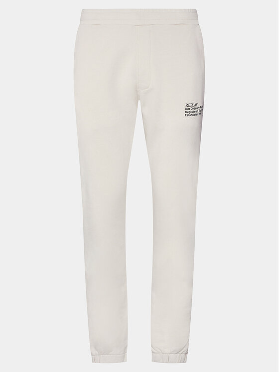 REPLAY Replay Spodnie dresowe M9993.000.23650P Beżowy Regular Fit