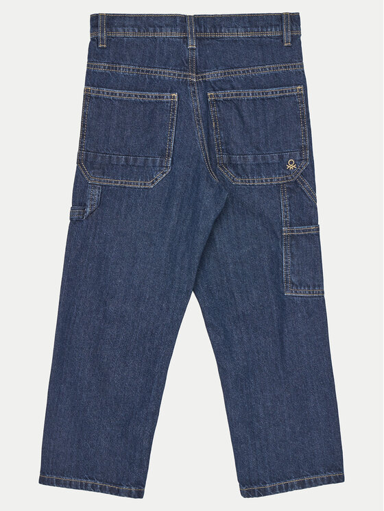 United Colors Of Benetton United Colors Of Benetton Jeans hlače 4DW2CE03G Modra Straight Fit